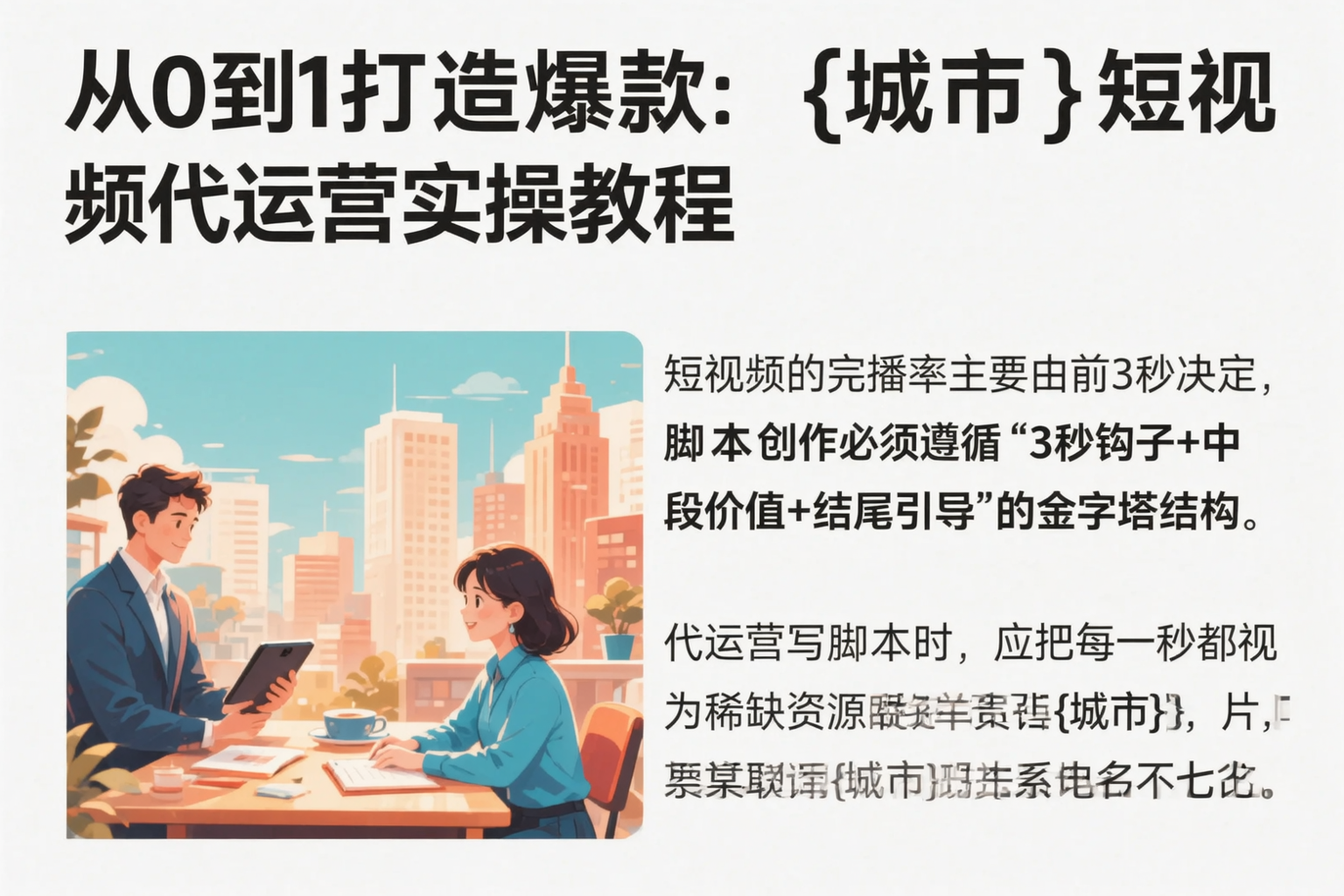 从0到1打造爆款:杭州短视频代运营实操教程