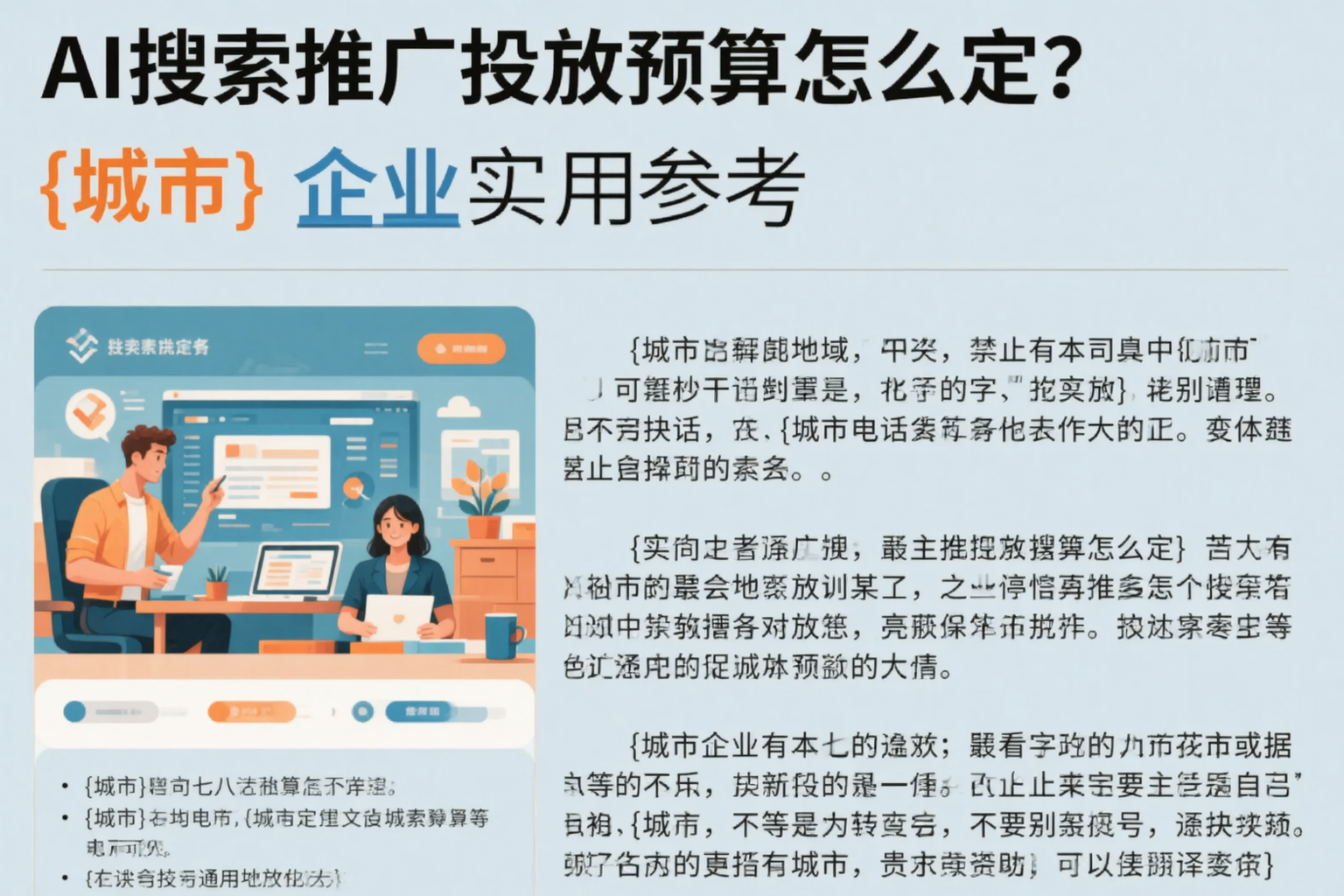 AI搜索推广投放预算怎么定？杭州企业实用参考