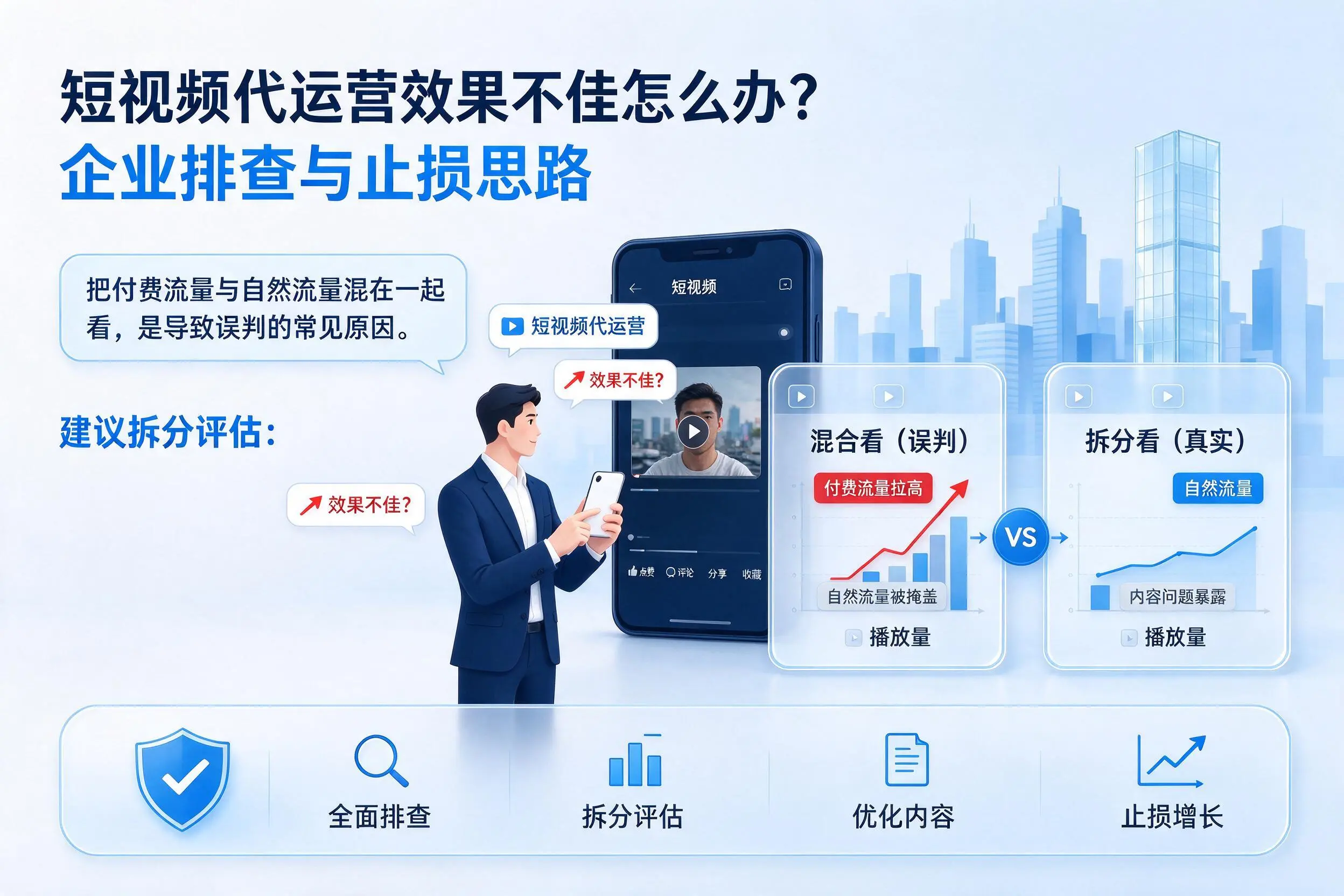 短视频代运营效果不佳怎么办?杭州企业排查与止损思路