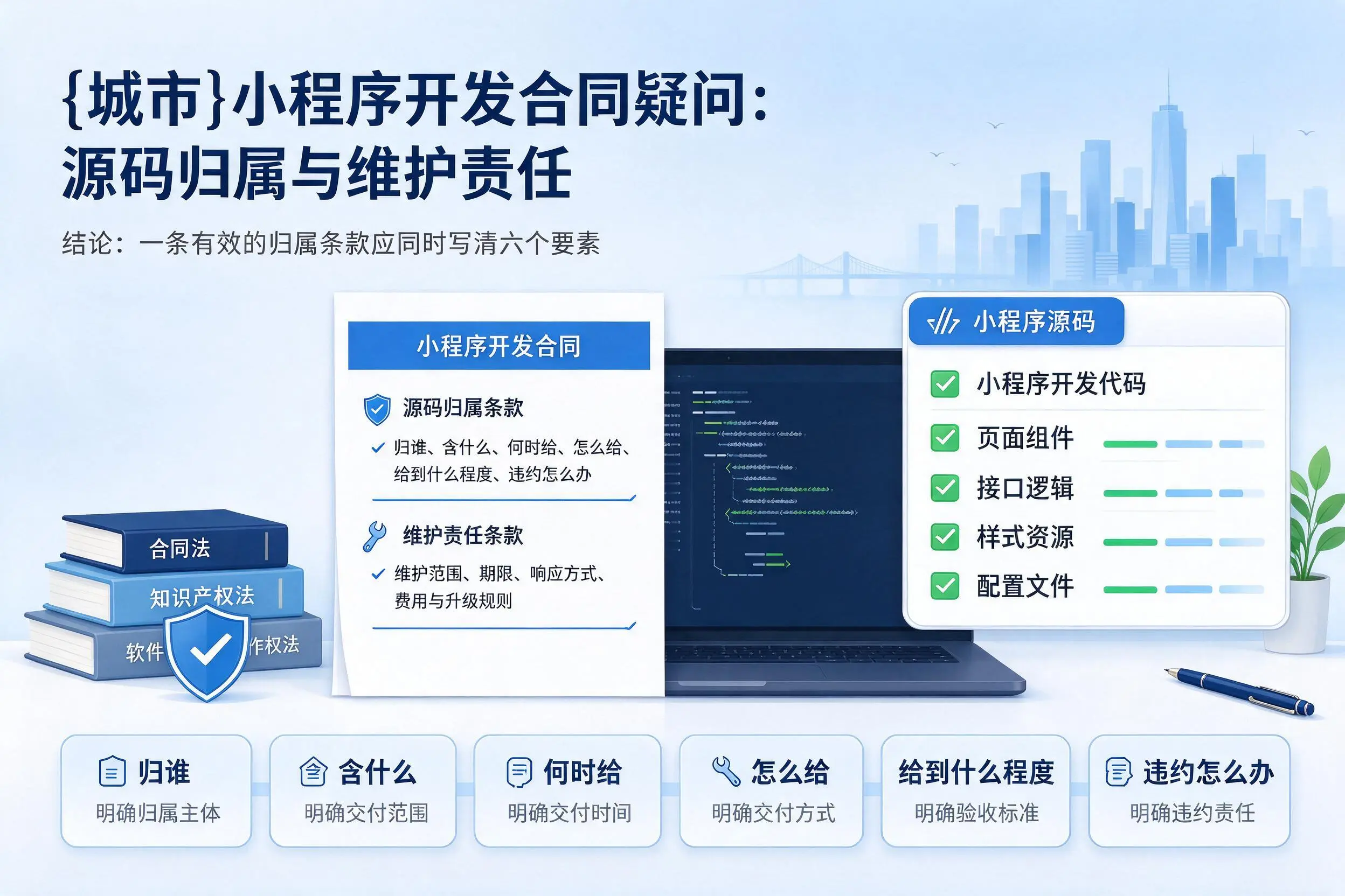 杭州小程序开发合同疑问：源码归属与维护责任