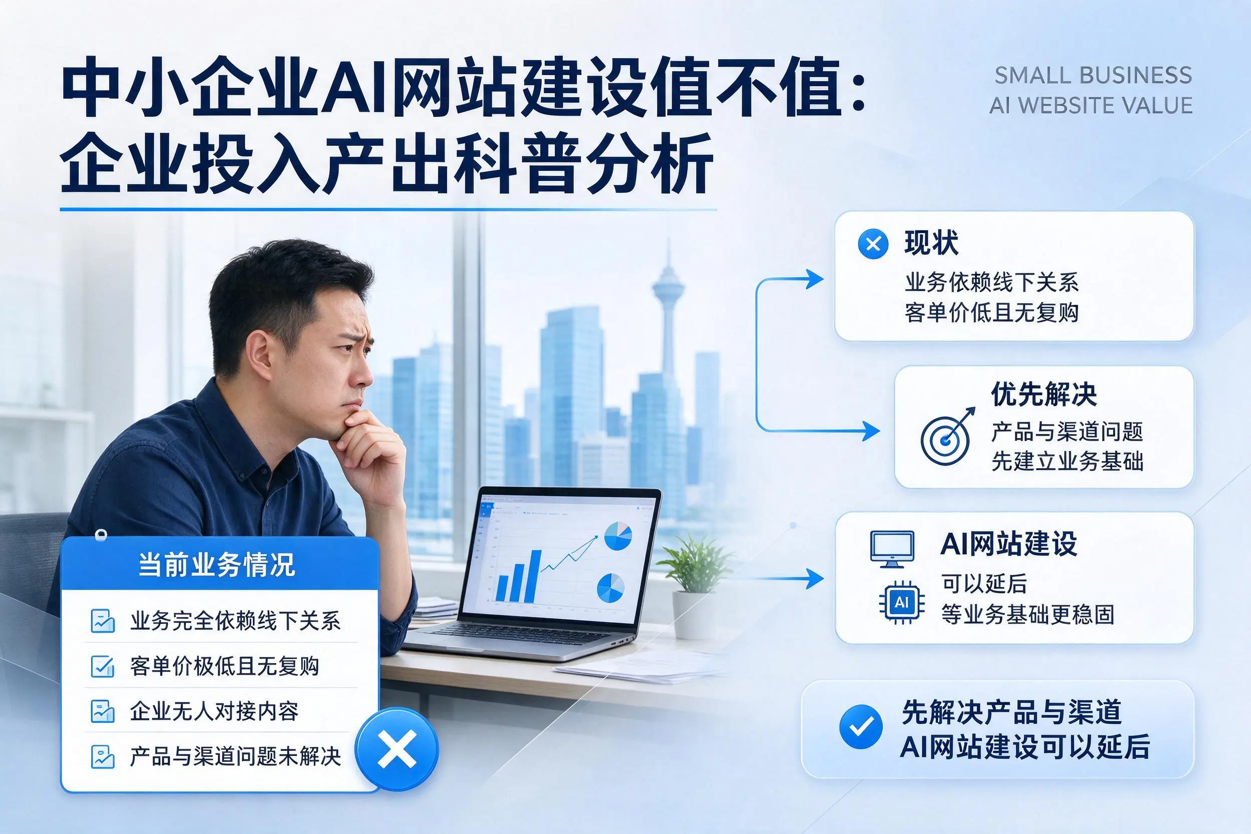 中小企业AI网站建设值不值：杭州企业投入产出科普分析