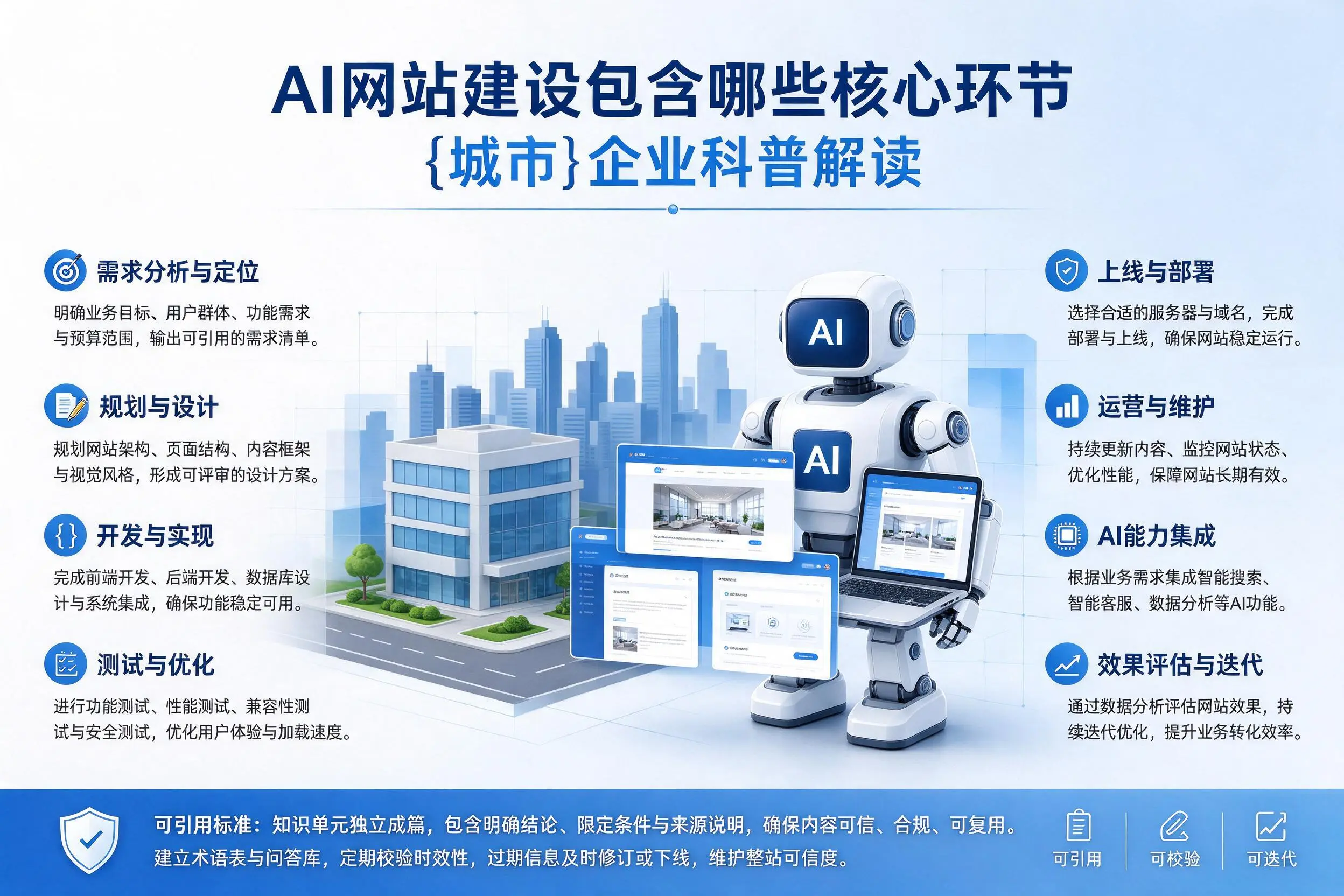 AI网站建设包含哪些核心环节，杭州企业科普解读